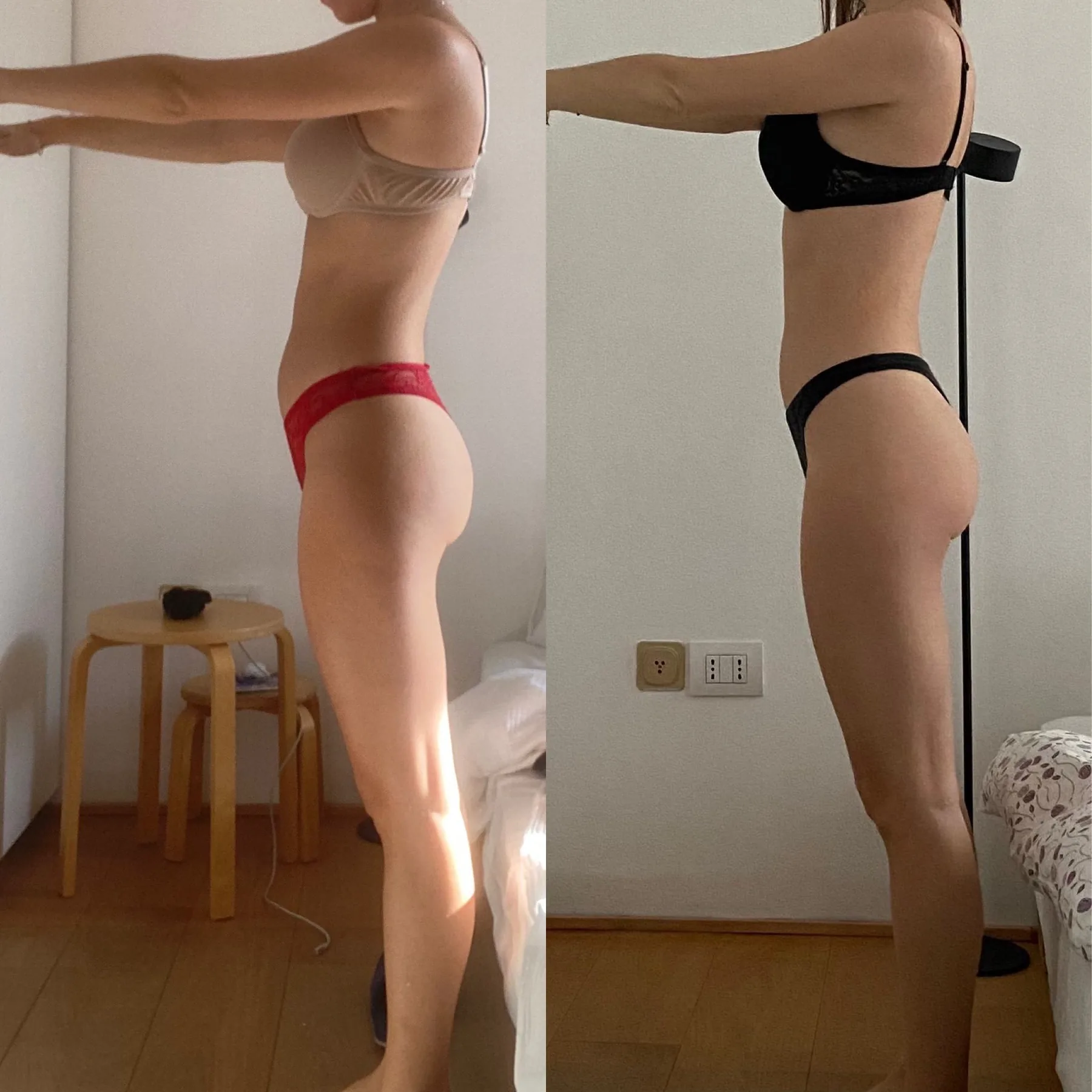 Prima e dopo di una cliente, dopo 2 mesi
